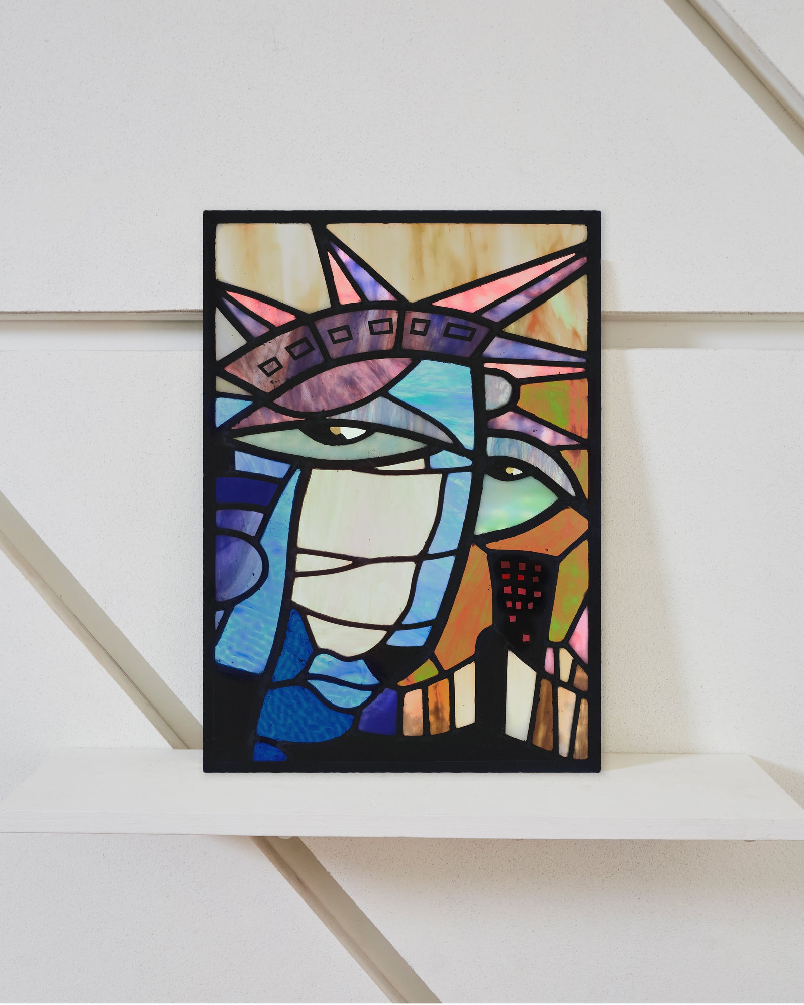 Lady Liberty Stained Glass