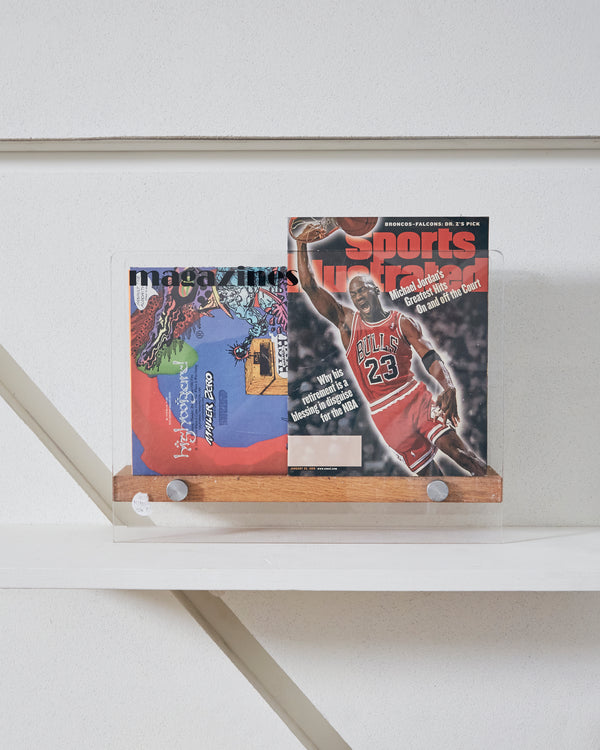 Lucite Magazine Rack