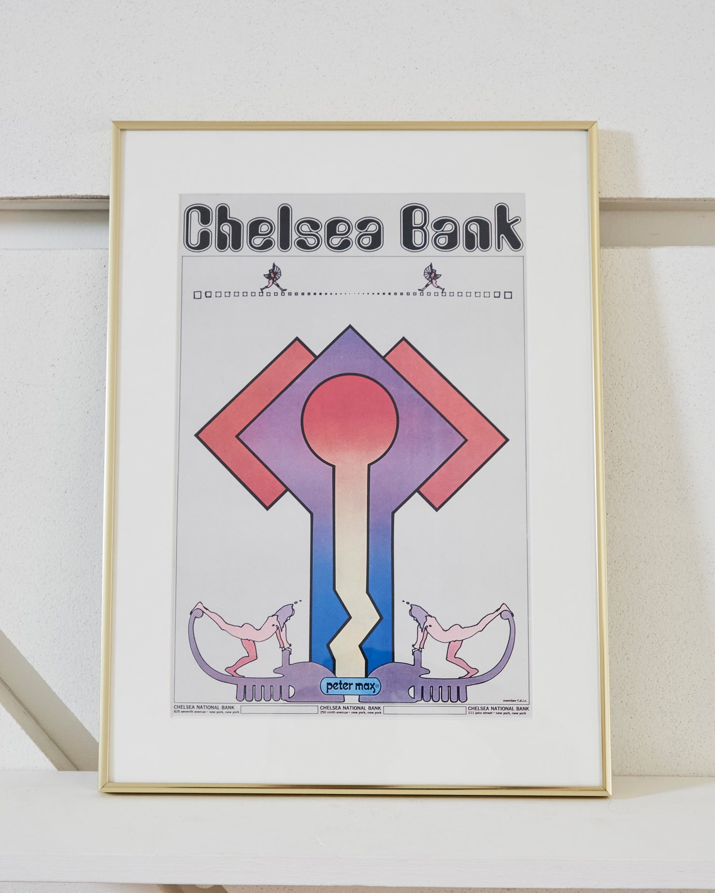 Peter Max "Chelsea Bank" Print