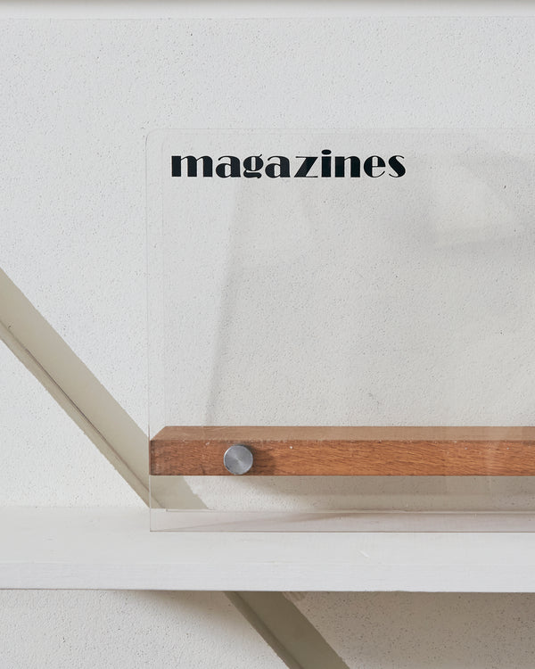 Lucite Magazine Rack