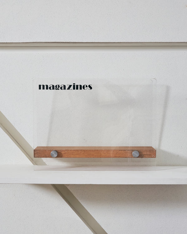 Lucite Magazine Rack